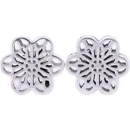 Hot Selling High Quality Very Nice S925 Real Silver Snowflake Shape Earring