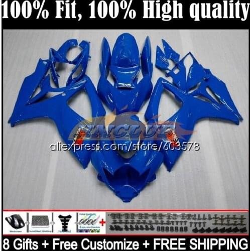 Injection For SUZUKI GSXR 600 750 CC GSXR-750 K6 750CC 5CL.23 GSXR750 GSXR-600 06 07 GSXR600 2006 2007 OEM Fairing ALL Blue