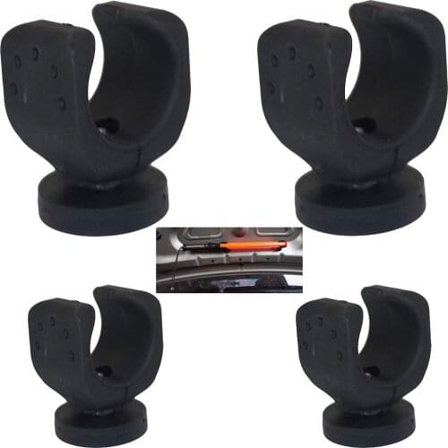 Magnetic Mount, Mounting Brackets Magnetic Hook, Strong magnets and Flexible clamp, Round Base Magnet Fastener with Rubber, for