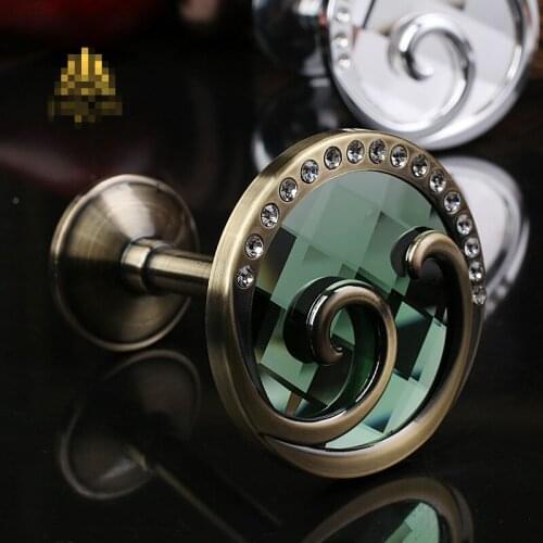 1 pair holdbacks Modern simple luxury crystal diamond metal hook Fashion Curtain Wall Hook Holdbacks N331