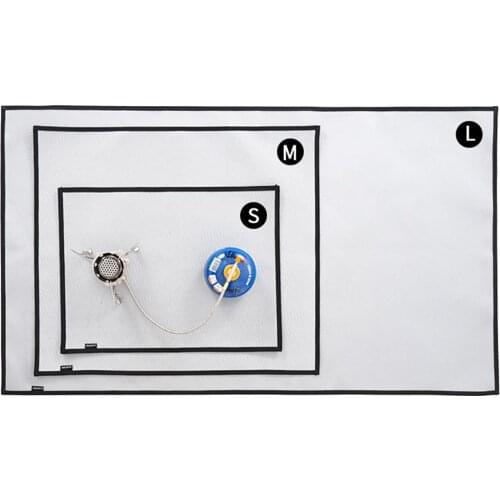 Camping Fireproof Grill Mat Cloth Flame Retardant Ember Mat Blanket For Outdoors Picnic Barbecue Camping Hiking Travel Tools