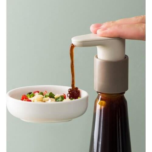 Self-designed oyster sauce squeezer kitchen sauce bottle pressure nozzle pump head universal pressure nozzle kitchen gadget