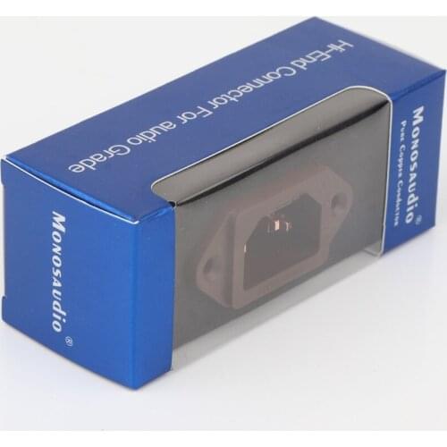 Piece Monosaudio IC71(C) Pure Copper AC IEC Inlet Socket,HIFI Power IEC Female connector