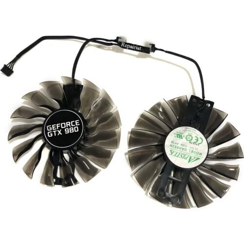 2pcs/set Palit gtx1070 gtx1080Ti GPU VGA Alternative Cooler Fan For GeForce GTX1080 Ti GTX 1070/1080 Grahics Card As Repalcement