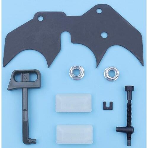 Inner Felling Dawg Dog Spike Bar Nut Kit For Husqvarna 288 281 181 281XP 288XP EPA Chainsaw Adjuster Bar But Choke Rod 501918101