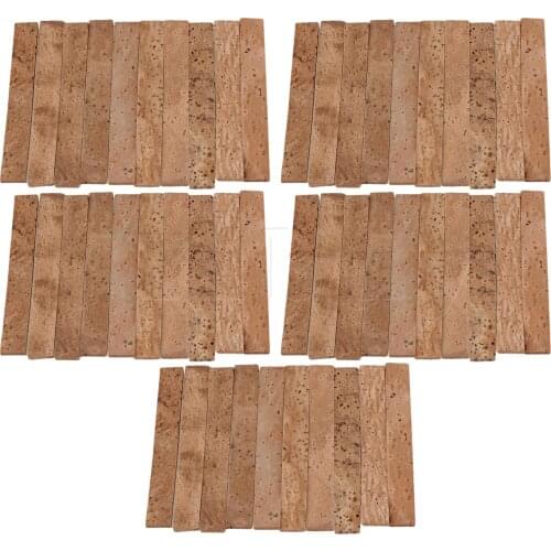 Yibuy 50x Clarinet Neck Joint Cork Sheet Musical Instruments Part 8x1x0.2cm