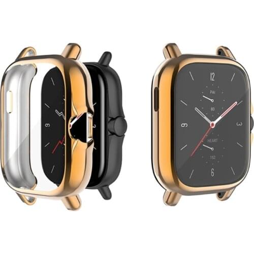 Protection Case for amazfit- GTS 2 Smart Watch Plating TPU Soft Cover Full Scre 32CB