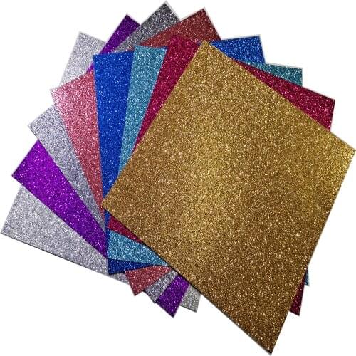 100 Sheets Glitter Cardstock Paper Different Colors Glitter Craft Paper