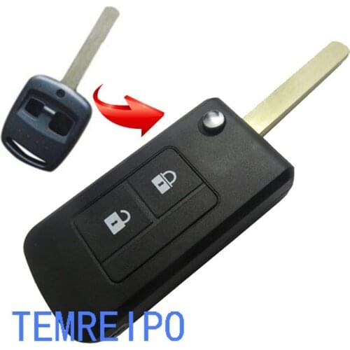 2 Button Smart Key Housing Folding Flip Remote Key Shell Case Fob Car Key Cover For Subaru Outback Legacy Forester Uncut Blade