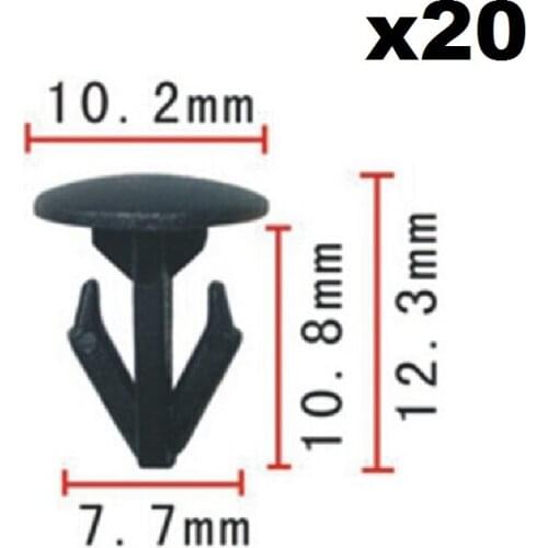 20pcs OEM For Honda Fastener Rivet Hood Trunk Moulding Retainer Clip / Hood Seal Strip Buckle