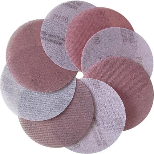 25Pcs 5/6 Inch 150MM Mesh Sanding Discs Hook & Loop Abrasive Dust Free Anti-Blocking Sharp Grinding Sandpaper for Car Wood Stone