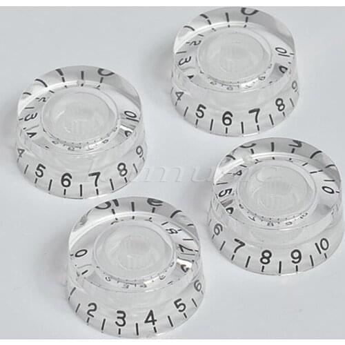 4* Transparent Speed Control Knob for Electric Guitar guitar parts guitar knob