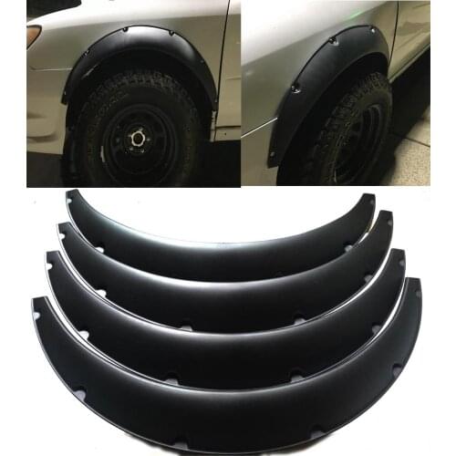 4Pcs 3.5"/90mm Universal Flexible Car Fender Flares Extra Wide Body Wheel Arches