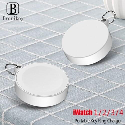 Portable Key Ring Watch Wireless Fast Charger for Apple iWatch Series 1 2 3 4 2W Wireless Quick Watch Charging for iWatch 4 3 2