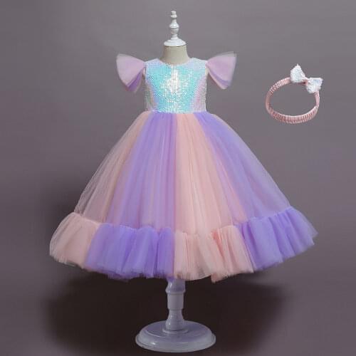 2021 Fashion Baby Girls Dress Christmas Dresses For Girls Girl Clothes Evening Dress For Girls Wedding Party Dress Vestidos