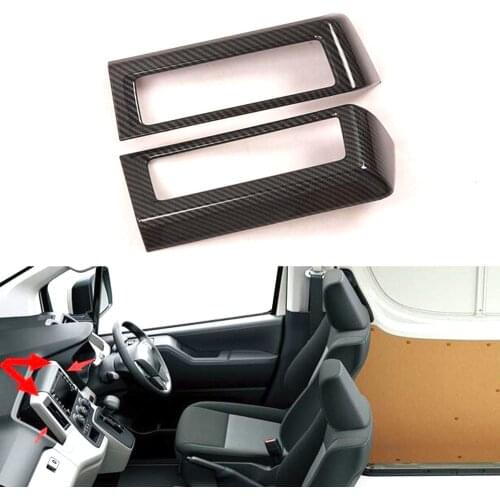 For Toyota Hiace 2019 2020 Car Dashboard Central Air Vent Frame Styling ABS New Auto Moldings