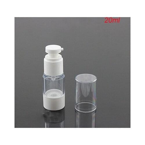 Hot 20ML clean airless bottle plastic lotion bottle vacuum bottle with airless pump Refillable Bottles CONTAINER FOR COSMETIC