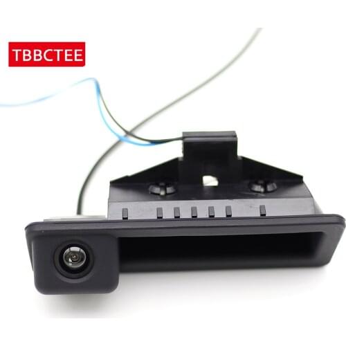 For BMW X3 E83 CCD HD Rear View Reverse Reversing Backup Parking Camera Night Vision Camera Trunk Handle Car Water Proof