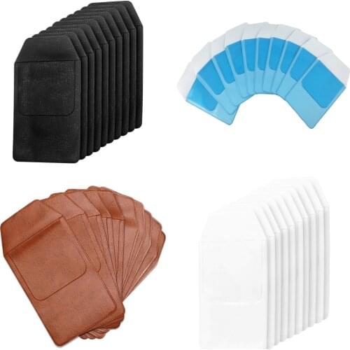 XRHYY 10 Pack 8.5cm X14.5cm Pocket Protector Classic Transparent Pocket Protector School Hospital Office Supplies For Pen Leaks