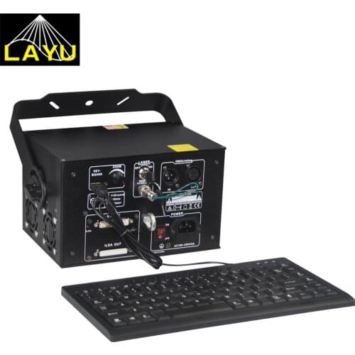 LAYU special Mini 1W RGB laser stage lighting projector , Text Laser Logo Projector ILDA Laser Light Show