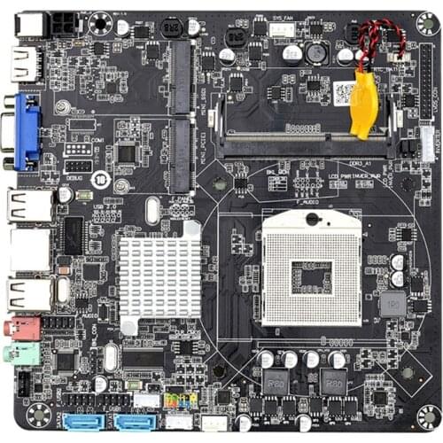 HM55B PGA988 Desktop PC Motherboard DDR3 SATA II Mini ITX Mainboard for Mini Host / HTPC / Advertising Machine / Radio