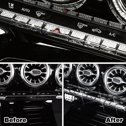 For Mercedes Benz GLB Class GLB220 GLB250 2020 2021 Air Conditioner Switch Adjust Button Crystal Sticker