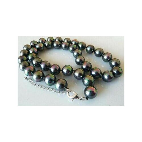 Huge 12mm Genuine Coral Pink Round South Sea Shell Pearl Necklace 18'' AAA