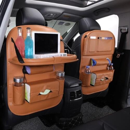 Auto Seat Back Organizer Vehicle Chair Phone Tablet Drinking Bottle Holder Storage Pocket Bag