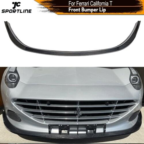 Carbon Fiber Front Bumper Lip Spoiler Splitters For Ferrari California T 2015 - 2018 Front Bumper Lip Spoiler Spliters