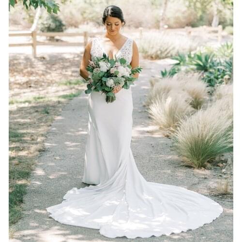 Шифоновые свадебные платья QUEEN BRIDAL China At AliExpress