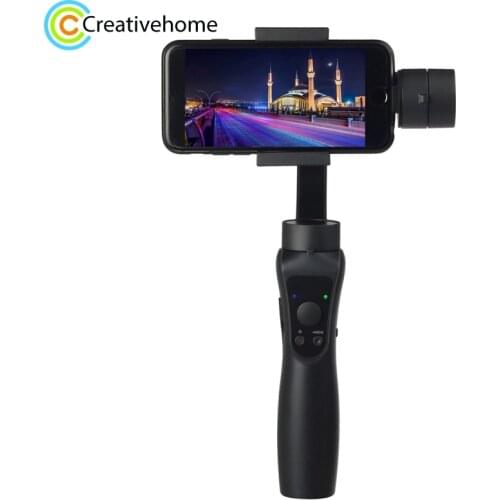 S5 Professional 3-Axis Stabilized Handheld Gimbal Stabilizer for GoPro Action Cameras and Smartphones Less Than 6 Inches Screen