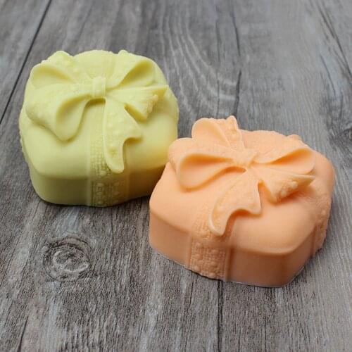 DIY Soap Silicone Mold Gift Box Shape Handmade Resin Mould Birthday Scene Decoration Tools