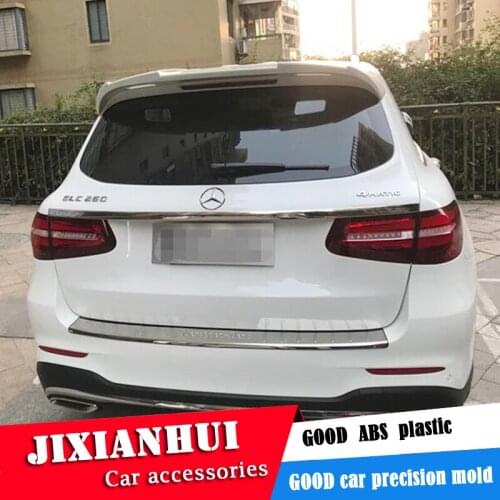 For GLC SUV GLC200 Spoiler 2015-2017 Mercedes-Benz GLC260 GLC300 Spoiler ABS plastic Material Car Rear Wing Color Rear Spoiler