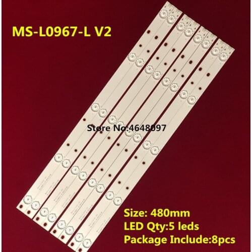 LED Backlight strip 5 lamp for AKAI 50'' TV AKTV500 MS-L0967-L V2 V3 A3 M200 TB D 0X R72-50D04-017-13 CODICE A BARRE 21MQ300D