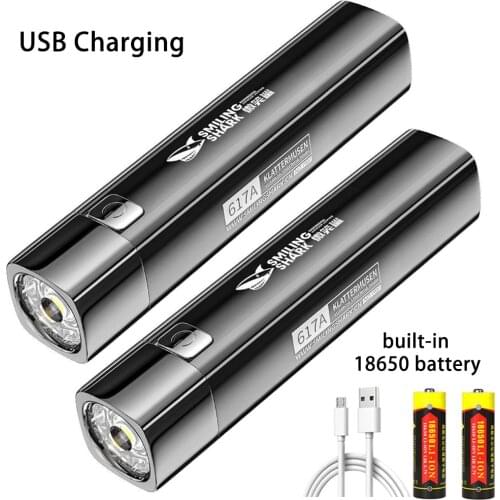 LED Flashlight USB Rechargeable Waterproof Lantern Torch for Camping, Hiking, Hunting, Fishing, Outdoor