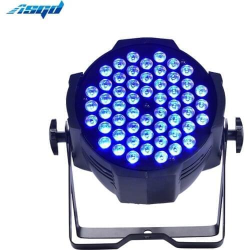 Aluminum Alloy LED Par 54x3W RGB 3in1 LED Par Can Par 64 LED Spotlight DJ Projector Wash Lighting Stage Lighting ASGD