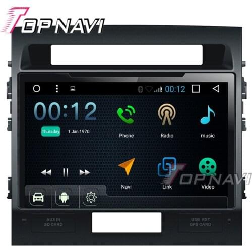 TOPNAVI 10.1" 1024*600 Quad Core Android 6.0 Car GPS Navigation for Toyota land cruiser Car Multimedia Audio Stereo,NO DVD