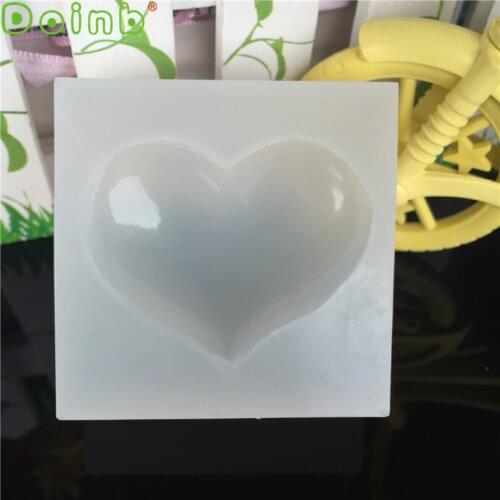 Love Heart Silicone Mold Cake Decoration Fondant Cabochon Candy Pendant Jewelry Casting Resin Molds