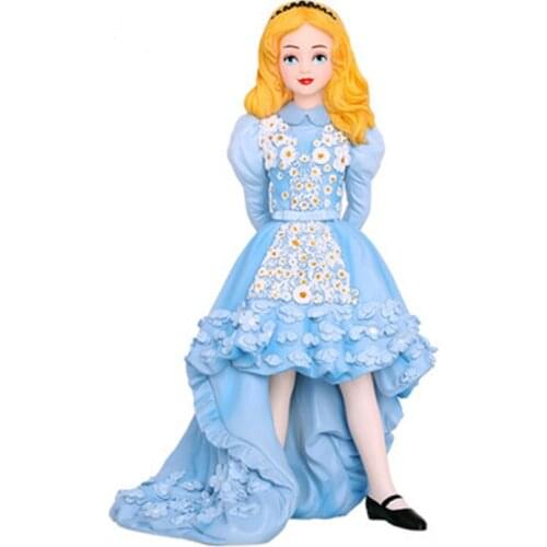 New style Disney Alice in Wonderland ornaments costumed Princess Alice hand-made anime accessories model gift AG2627