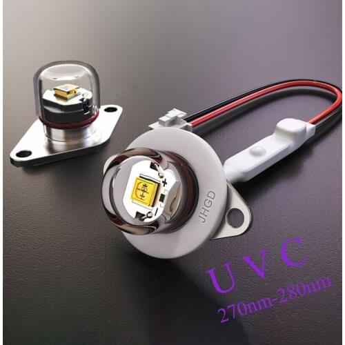 DC 24V LED Deep Ultraviolet Lamps UVC 270nm 275nm 280nm Sterilization Module For Air Humidifier Disinfection Pet Water Dispenser