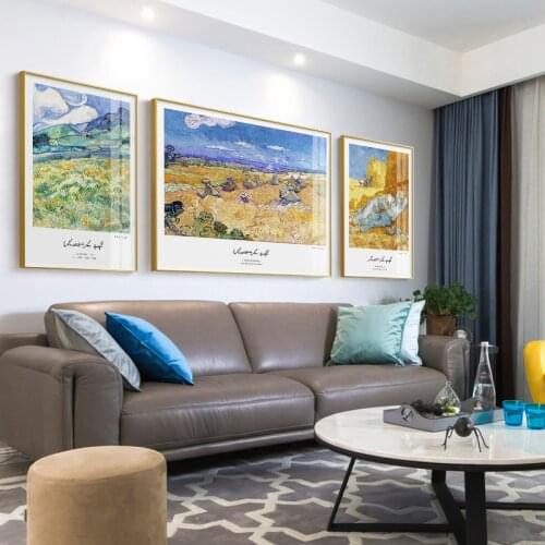 Van Gogh Classic Oil Painting Artwork Sunflower The Starry Night Abstract Canvas Art Print Poster Picture Wall Home Decor Murals