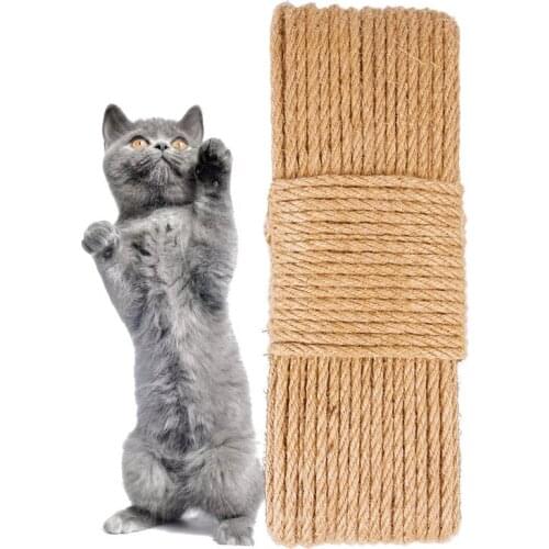 Sisal Rope Cat Tree DIY Scratching Post Toy Cat Climbing Frame Replacement Rope Desk Legs Binding Rope for Cat Sharpen Claw