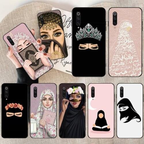 Woman Crown Hijab Face Muslim Islamic Gril Eyes Phone Case for Xiaomi Mi Note 10 Lite Mi 9T Pro xiaomi 10 10 CC9 Pro 9SE