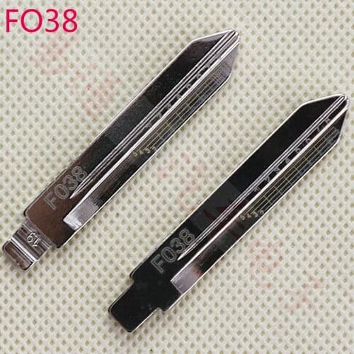 10PCS/LOT FO38 Engraved Line Key Blade For Ford Edge F150 Kuga Lincoln Mustang Scale Shearing Teeth Cutting Key Blank No. 19