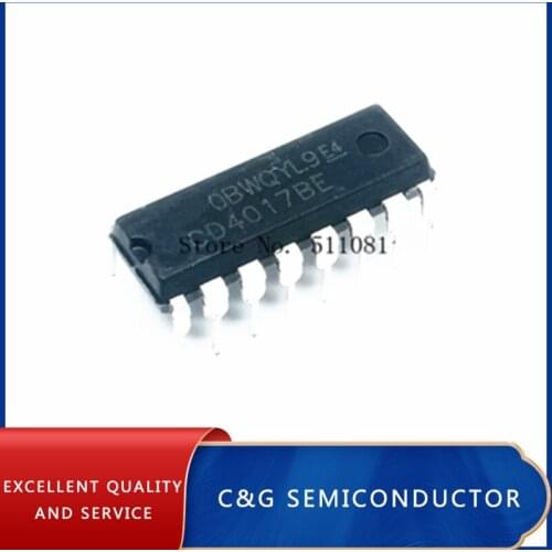 100PCS CD4017BE DIP16 CD4017 DIP CD4017B DIP-16
