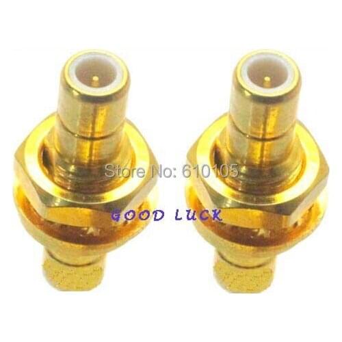 20pcs/lot Conenctor SMB male to SMB plug bulkhead panel mount connector straight Adapter