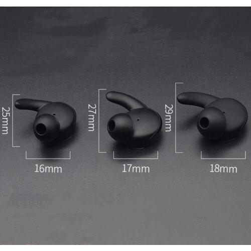 3 3 Pairs Earbuds Cover In-Ear Tips Soft Silicone Skin Earpiece Ear Hook Buds Replacement for Huawei Honor AM61 Sports Bluetooth