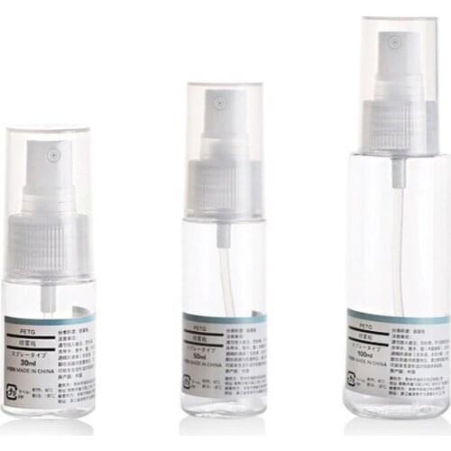 30ml 50ml 100ml 48 pcs/lot Clear Spray Refillable Bottle, Transparent Small Empty Bottles Container Makeup Liquid Bottle