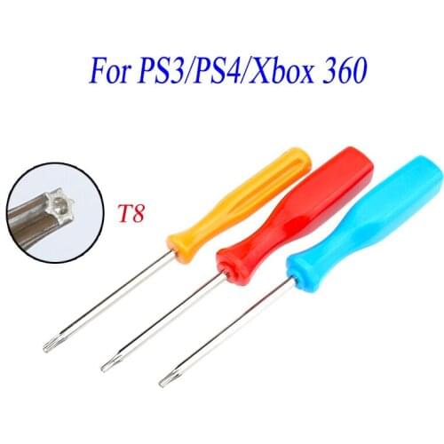 50PCS Security Screwdriver For Xbox 360/ PS3/ PS4 Tamperproof Hole Repairing Opening Tool Screw Driver Torx T8