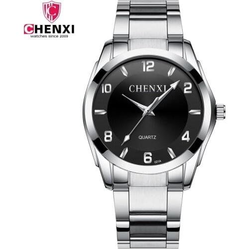 2018 Luxury Brand CHENXI Men Military Sports Watches Men Quartz Clock Casual Stainless Steel Strap WristWatch Relogio Masculino